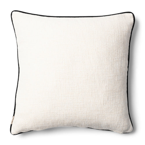 Rivièra Maison Denver Pillow Cover 60x60 - Polyester - Flax / Zwart - vtwonen shop