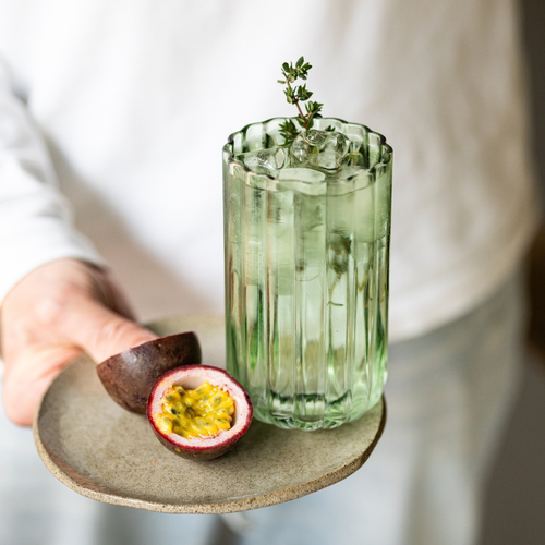 Brut Homeware longdrink Gaia - set van 4 - groen - vtwonen shop