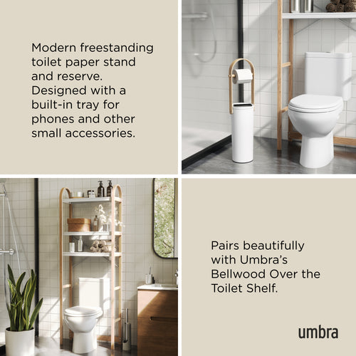 Umbra Bellwood toiletpapier- en reserverolhouder - vtwonen shop