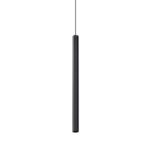 Ideal Lux LOOK 70 cm superslanke hanglamp voor aan het plafond, zwart, 1x GU10 fitting
