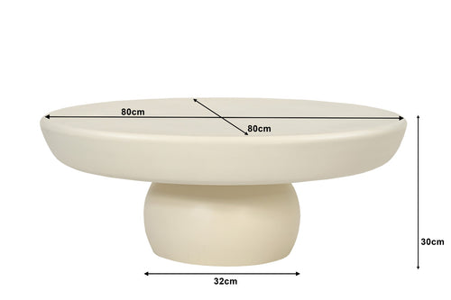 Brix salontafel Dune - MDF/beton - 80 cm