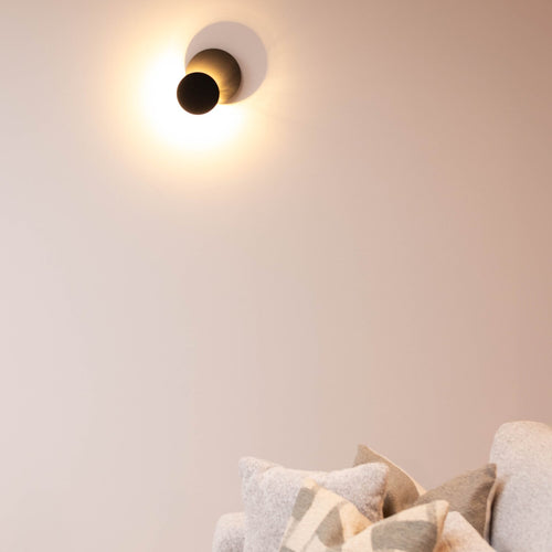 Atmooz wandlamp Ugo - antiek messing - Ø 29 x H 9 cm - G9