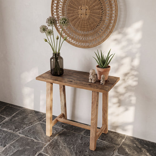 Raw materials bijzettafel Farmwood - FSC gerecycled hout - 85x43x80 cm