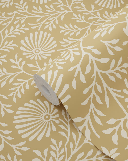 ESTAhome behang vintage bloemen warm beige - 50 x 900 cm - 131513 - vtwonen shop