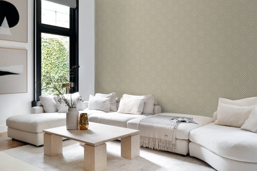 Origin Wallcoverings behang 3D grafisch motief beige - 50 x 900 cm - 347978 - vtwonen shop