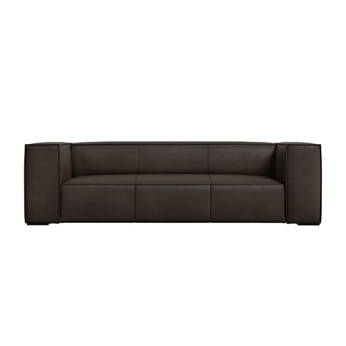 Cosmopolitan Design - Bank Turin 3-zits, echt leer grafiet - 100x227x68cm