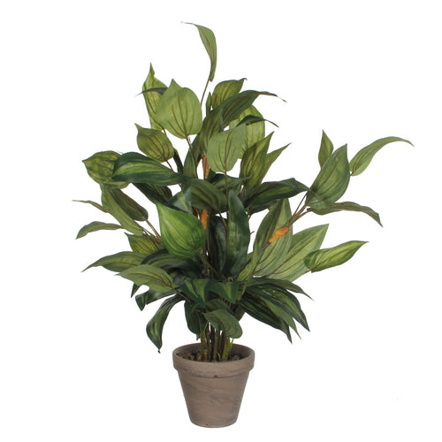 Mica Decorations Hosta Kunstplant in Bloempot Stan - H65 x Ø40 cm - Groen