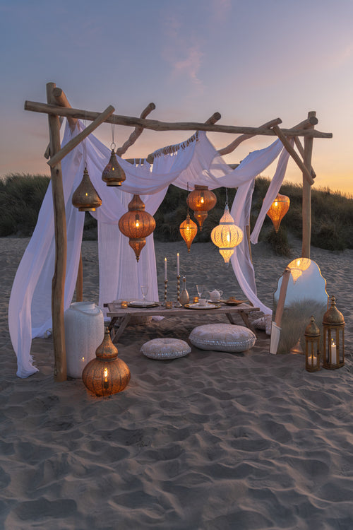 J-Line hanglamp Boor - metaal - goud - large - vtwonen shop