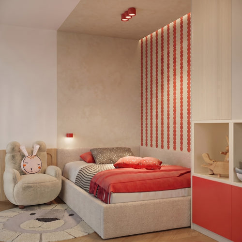 Sollux Lighting Plafondlamp MODO 3 rood Gx53 - 32,4x10,4x8,2cm