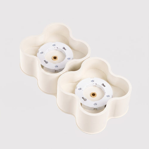Sollux Lighting Plafondlamp OVIO 2 beige Gx53 - 24,5x12x8cm