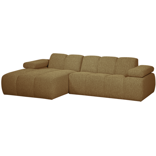 WOOOD chaise longue bank links Mojo - Bouclé - Geel/Bruin Melange