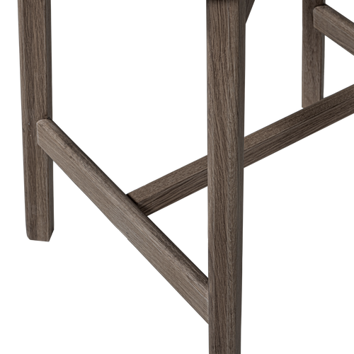 WOOOD barstoel met houten frame Udar - Hout - Bruin - 94x51x58