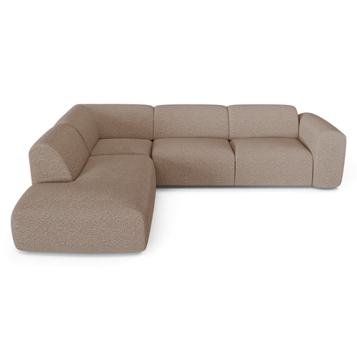Sia Home - Grote hoekbank, links MYRA - bouclé-stof mol 269cm
