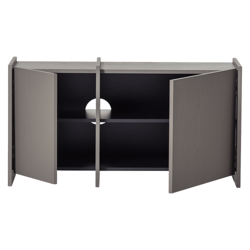 WOOOD tv meubel 102 cm Brock - Essen Fineer - Warmgrijs - 53x102x44