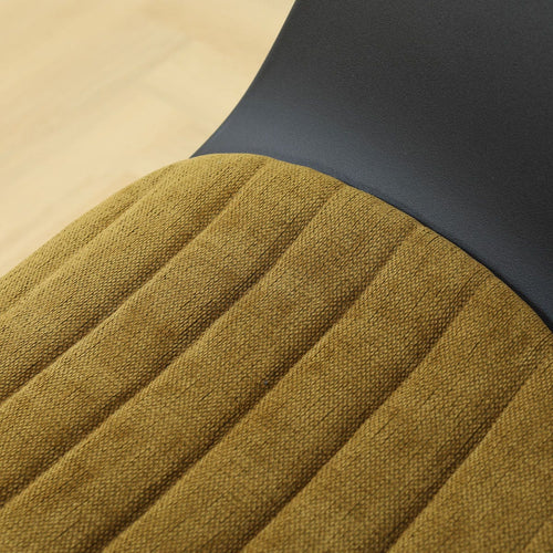 Nolon Nino-Liz barkruk zwart met mosgroen zitkussen - wit onderstel - 65 cm