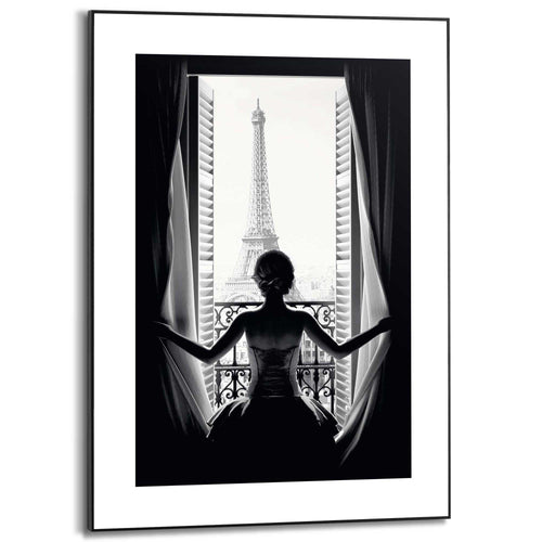 Reinders Paris Balcony schilderij -  zwart - slaapkamer - 70x50cm