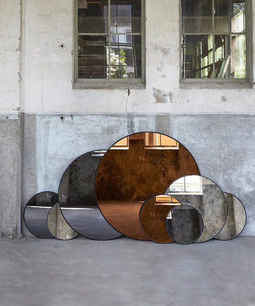 Light & Living spiegel ESPEJO - 116x1.5x116cm - zwart