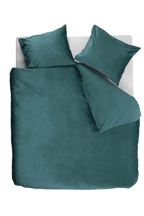 At Home by BeddingHouse dekbedovertrek Tender - 200x200/220 cm - blauw groen - vtwonen shop