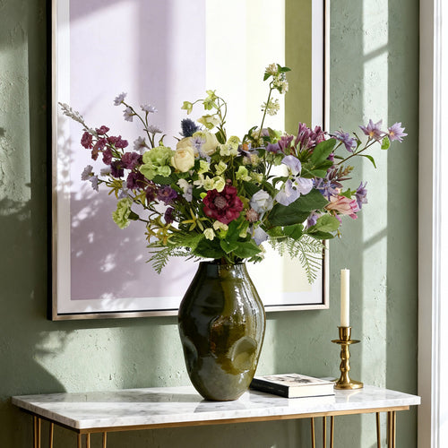 Maxifleur Handgebonden Kunstboeket Violet Boekarest 70cm