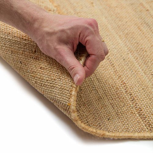 Mrcarpet Jute vloerkleed Edge deens ovaal 160x230cm