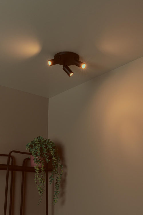 Lucide plafondspot RITMO - 3xGU10 (MR11) - Zwart - vtwonen shop