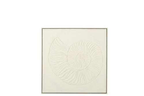 J-Line schilderij Schelp - canvas - wit - vtwonen shop