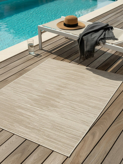 AFK Living vloerkleed Kuba - voor binnen en buiten - beige - 200 x 290 cm