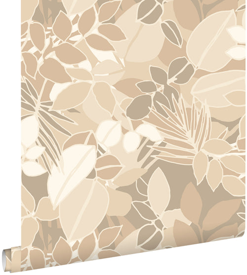 ESTAhome behang bladeren beige - 50 x 900 cm - 139845 - vtwonen shop