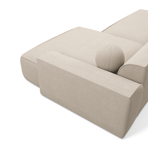 Sia Home - Rechte hoekbanken ANIA - Geweven stof - Crème - 300cm - vtwonen shop