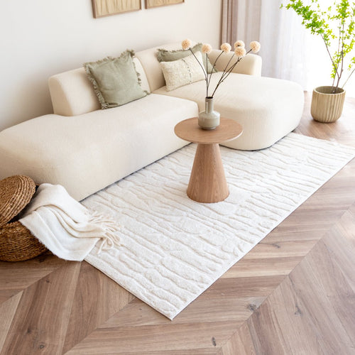 Interieur05 Scandinavisch vloerkleed Bjorn creme/wit