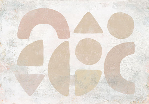 Sanders & Sanders fotobehang kunst beige en zacht roze - 400 x 280 cm - 612058 - vtwonen shop