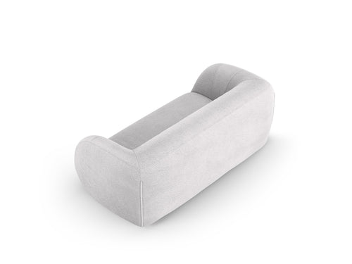 Cosmopolitan Design Bank Essen 2-zits, boucle, lichtgrijs - 95x210x86cm