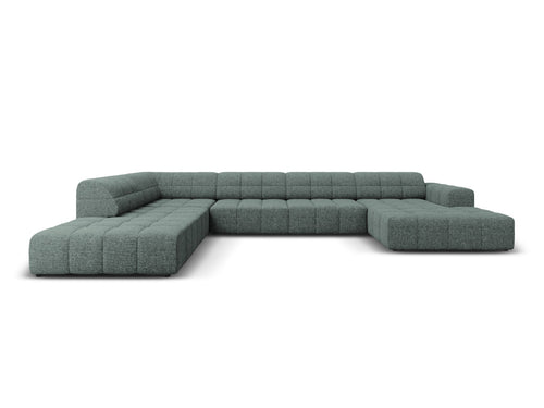 Cosmopolitan Design Panoramische hoekbank links Chicago 7-zits, chenille olie - 263x375x78cm