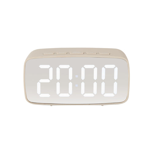 Karlsson wekker Mirror - grijs - 6x12.1x6cm