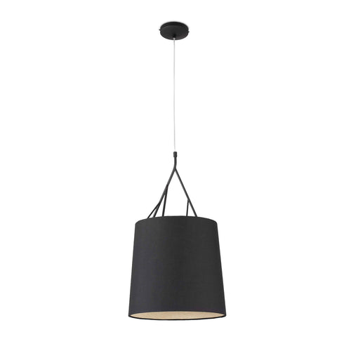 Faro Tree - 1-lichts plafondlamp zwart met kap, E27