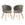 Calicosy - Eetkamerstoelen set van 2 SOLÈNE - beige 60x55x79 cm