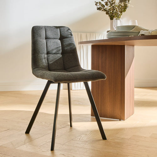 Calicosy - Set van 4 gestoffeerde Eetkamerstoelen - 46x40x87 cm