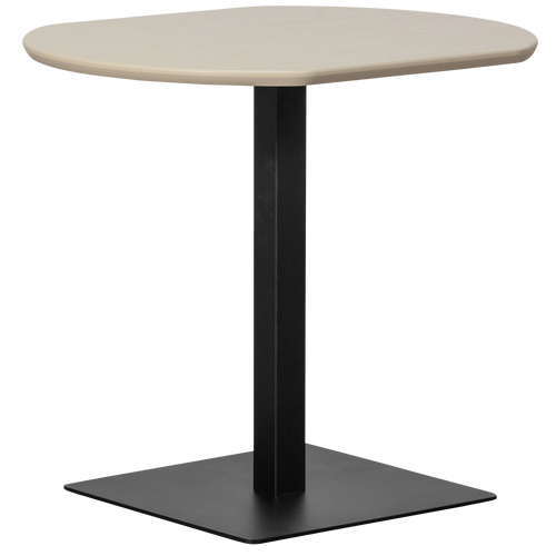 WOOOD bistro tafel tussenstuk vingerlas Tablo - Eiken - Dakargrau - 80x68 - vtwonen shop