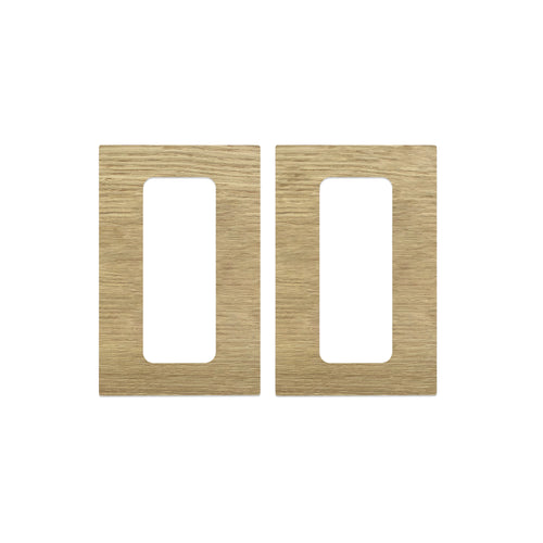 Decoplates dimmerswitch afdekraam frontje, 2pack rechthoekig - bruin - 7.9x12.4cm - vtwonen shop