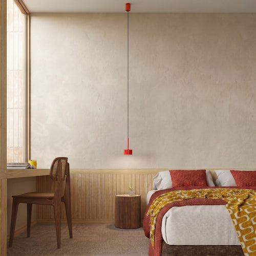Sollux Lighting Hanglamp AURA 1 rood Gx53 - 10x10x125cm