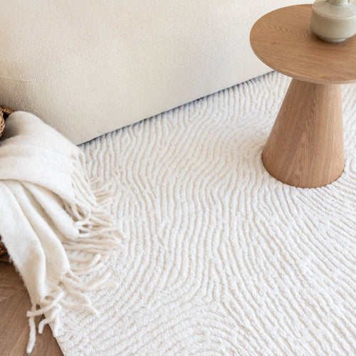 Interieur05 Scandinavisch vloerkleed Curve creme/wit