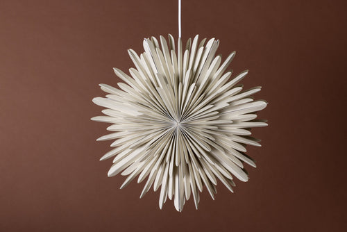 Rebellenclub Hanglamp Osaga - beige - Ø 46 cm