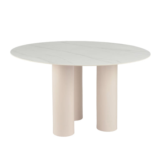 Giga Meubel Eettafel Wout - Rond - Keramiek - 130cm