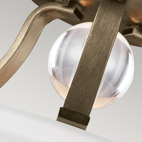 Elstead Evington - 2-lichts semi-inbouw plafondlamp goud, E27