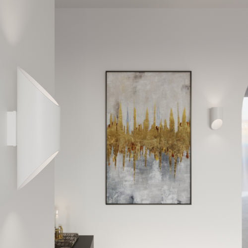 Sollux wandlamp Penne - 1 lichts - 12  x 20   cm - wit