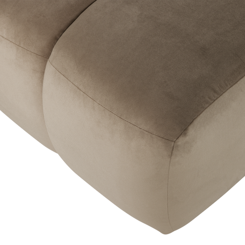 WOOOD poef Mojo - Velvet - Khaki - 45x84x64