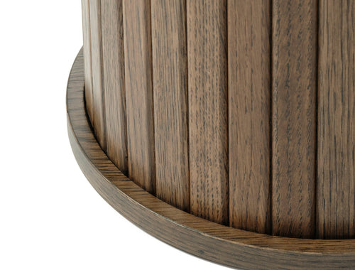 Rebellenclub Bijzettafel Taree - ø50 cm - Smoked Eiken - vtwonen shop