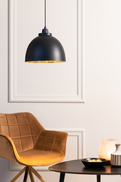 Light & Living hanglamp  - zwart - 30x30x26 cm