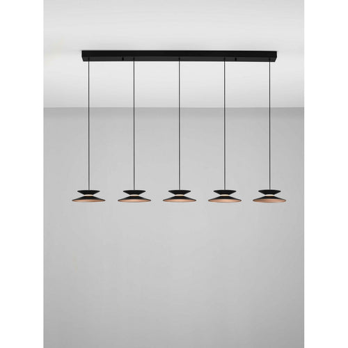 Nova Luce MORPHI Hanglamp voor aan het plafond, kleur Sandy Black, Gold Triac dimbare LED 245W 800lm 3000K
