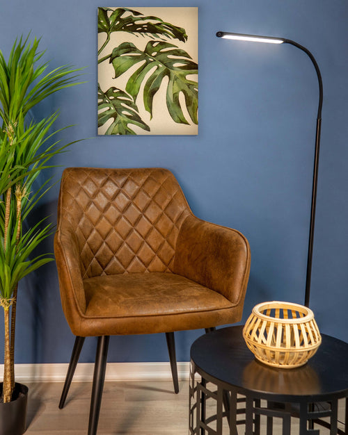 EGLO vloerlamp Laroa - led - 130 cm - zwart - dimbaar - vtwonen shop